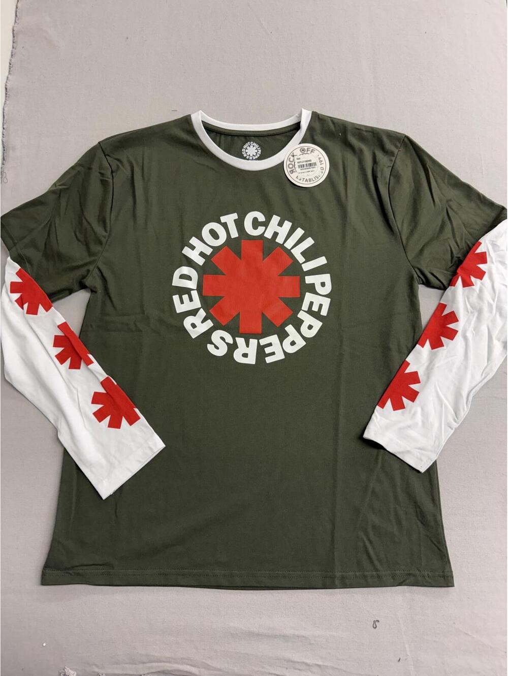 Y2K Red Hot Chili Peppers Long Sleeve T-shirt Asterisk - L